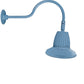 RAB GN1LED13NSST11LB 13W LED Gooseneck Straight Shade with 24" Goose Arm, 4000K (Neutral), Spot Reflector, 11" Straight Shade, Light Blue Finish