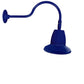 RAB GN1LED13YST11BL 13W LED Gooseneck Straight Shade with 24" Goose Arm, 3000K (Warm), Flood Reflector, 11" Straight Shade, Royal Blue Finish