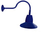 RAB GN1LED13YSTBL 13W LED Gooseneck Straight Shade with 24" Goose Arm, 3000K (Warm), Flood Reflector, 15" Straight Shade, Royal Blue Finish