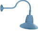 RAB GN1LED26NSSTLB 26W LED Gooseneck Straight Shade with 24" Goose Arm, 4000K (Neutral), Spot Reflector, 15" Straight Shade, Light Blue Finish