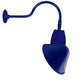 RAB GN1LED26YACBL 26W LED Gooseneck Cone Shade with 24" Goose Arm, 3000K Color Temperature (Warm), Flood Reflector, 15" Angled Cone Shade, Royal Blue Finish