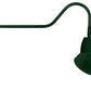 RAB GN2LED13NAD11G 13W LED Gooseneck Dome Shade with 35" Goose Arm, 4000K (Neutral), Flood Reflector, 11" Angled Dome Shade, Hunter Green Finish