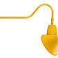 RAB GN2LED13NSACYL 13W LED Gooseneck Cone Shade with 35" Goose Arm, 4000K Color Temperature (Neutral), Spot Reflector, 15" Angled Cone Shade, Yellow Finish