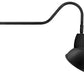 RAB GN2LED13YADB 13W LED Gooseneck Dome Shade with 35" Goose Arm, 3000K (Warm), Flood Reflector, 15" Angled Dome Shade, Black Finish