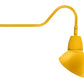 RAB GN2LED13YSADYL 13W LED Gooseneck Dome Shade with 35" Goose Arm, 3000K (Warm), Spot Reflector, 15" Angled Dome Shade, Yellow Finish