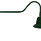 RAB GN2LED13YST11G 13W LED Gooseneck Straight Shade with 35" Goose Arm, 3000K (Warm), Flood Reflector, 11" Straight Shade, Hunter Green Finish