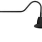 RAB GN2LED26NSST11B 26W LED Gooseneck Straight Shade with 35" Goose Arm, 4000K (Neutral), Spot Reflector, 11" Straight Shade, Black Finish
