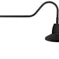 RAB GN2LED26NSSTB 26W LED Gooseneck Straight Shade with 35" Goose Arm, 4000K (Neutral), Spot Reflector, 15" Straight Shade, Black Finish