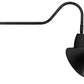 RAB GN2LED26YRACB 26W LED Gooseneck Cone Shade with 35" Goose Arm, 3000K Color Temperature (Warm), Rectangular Reflector, 15" Angled Cone Shade, Black Finish