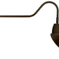 RAB GN2LED26YSAC11BWN 26W LED Gooseneck Cone Shade with 35" Goose Arm, 3000K Color Temperature (Warm), Spot Reflector, 11" Angled Cone Shade, Brown Finish