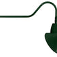 RAB GN2LED26YSACG 26W LED Gooseneck Cone Shade with 35" Goose Arm, 3000K Color Temperature (Warm), Spot Reflector, 15" Angled Cone Shade, Hunter Green Finish