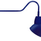 RAB GN2LED26YSADBL 26W LED Gooseneck Dome Shade with 35" Goose Arm, 3000K (Warm), Spot Reflector, 15" Angled Dome Shade, Royal Blue Finish