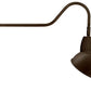 RAB GN2LED26YSADBWN 26W LED Gooseneck Dome Shade with 35" Goose Arm, 3000K (Warm), Spot Reflector, 15" Angled Dome Shade, Brown Finish