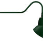 RAB GN2LED26YSADG 26W LED Gooseneck Dome Shade with 35" Goose Arm, 3000K (Warm), Spot Reflector, 15" Angled Dome Shade, Hunter Green Finish