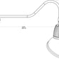 RAB GN2LED26YSADLB 26W LED Gooseneck Dome Shade with 35" Goose Arm, 3000K (Warm), Spot Reflector, 15" Angled Dome Shade, Light Blue Finish