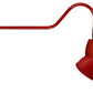 RAB GN2LED26YSADR 26W LED Gooseneck Dome Shade with 35" Goose Arm, 3000K (Warm), Spot Reflector, 15" Angled Dome Shade, Red Finish