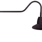 RAB GN2LED26YSTA 26W LED Gooseneck Straight Shade with 35" Goose Arm, 3000K (Warm), Flood Reflector, 15" Straight Shade, Bronze Finish