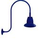 RAB GN3LED13NST11BL 13W LED Gooseneck Straight Shade with Upcurve 30" High, 25" from Wall Goose Arm, 4000K (Neutral), Flood Reflector, 11" Straight Shade, Royal Blue Finish