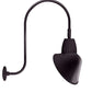 RAB GN3LED13YSACA 13W LED Gooseneck Cone Shade with Upcurve 30" High, 25" from Wall Goose Arm, 3000K Color Temperature (Warm), Spot Reflector, 15" Angled Cone Shade, Bronze Finish