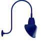 RAB GN3LED13YSACBL 13W LED Gooseneck Cone Shade with Upcurve 30" High, 25" from Wall Goose Arm, 3000K Color Temperature (Warm), Spot Reflector, 15" Angled Cone Shade, Royal Blue Finish