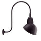 RAB GN3LED26YRAD11A 26W LED Gooseneck Dome Shade with Upcurve 30" High, 25" from Wall Goose Arm, 3000K (Warm), Rectangular Reflector, 11" Angled Dome Shade, Bronze Finish