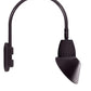 RAB GN4LED13NAC11A 13W LED Gooseneck Cone Shade with Wall 20" High, 19" from Wall Goose Arm, 4000K Color Temperature (Neutral), Flood Reflector, 15" Angled Cone Shade, Bronze Finish