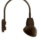 RAB GN4LED13NAD11BWN 13W LED Gooseneck Dome Shade with Wall 20" High, 19" from Wall Goose Arm, 4000K (Neutral), Flood Reflector, 11" Angled Dome Shade, Brown Finish