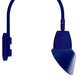RAB GN4LED13YSAC11BL 13W LED Gooseneck Cone Shade with Wall 20" High, 19" from Wall Goose Arm, 3000K Color Temperature (Warm), Spot Reflector, 11" Angled Cone Shade, Royal Blue Finish