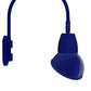 RAB GN4LED26YAD11BL 26W LED Gooseneck Dome Shade with Wall 20" High, 19" from Wall Goose Arm, 3000K (Warm), Flood Reflector, 11" Angled Dome Shade, Royal Blue Finish