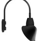 RAB GN4LED26YSACB 26W LED Gooseneck Cone Shade with Wall 20" High, 19" from Wall Goose Arm, 3000K Color Temperature (Warm), Spot Reflector, 15" Angled Cone Shade, Black Finish