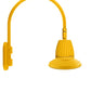 RAB GN4LED26YSST11YL 26W LED Gooseneck Straight Shade with Wall 20" High, 19" from Wall Goose Arm, 3000K (Warm), Spot Reflector, 11" Straight Shade, Yellow Finish