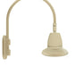 RAB GN4LED26YST11I 26W LED Gooseneck Straight Shade with Wall 20" High, 19" from Wall Goose Arm, 3000K (Warm), Flood Reflector, 11" Straight Shade, Ivory Finish