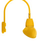 RAB GN5LED13NAD11YL 13W LED Gooseneck Dome Shade with Pole 20" High, 19" from Pole Goose Arm, 4000K (Neutral), Flood Reflector, 11" Angled Dome Shade, Yellow Finish