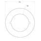 RAB GOOFRING DLED6 Goof Ring, Compatible with DLED6, White Finish