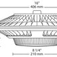 RAB GPLED78YW/D10 78W LED Garage Light, 3000K Color Temperature (Warm), Pendant Mount, Dimmable, White Finish