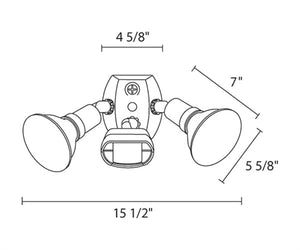 RAB GT500RW/L 38W PAR38 Sensor Kit, Selectable CCT 3000K/4000K/5000K, E26 Base, 90 CRI, 3600 Lumens