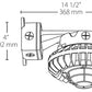 RAB HAZBLED26C-G 26W Wall Mount LED Hazardous Location Fixture, 5100K (Cool), 2521 Lumens, 70 CRI, Clear Globes, Wire Guard, Natural Finish