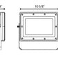 RAB HAZFFLED60 LED Floodlight Class 1, Division 2 Classification 60W, 5000K, 9540 Lumens