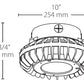 RAB HAZPLED42CF 42W Pendant Mount LED Hazardous Location Fixture, 5100K (Cool), 3816 Lumens, 69 CRI, Clear Lens, No Guard, Natural Finish