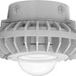 RAB HAZXLED26C 26W Ceiling Mount LED Hazardous Location Fixture, 5100K (Cool), 2878 Lumen, 70 CRI, Clear Globes, No Guard,  DLC Listed, Natural Finish