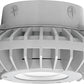 RAB HAZXLED26CF 26W Ceiling Mount LED Hazardous Location Fixture, 5100K (Cool), 2881 Lumen, 69 CRI, Clear Lens, No Guard,  DLC Listed, Natural Finish