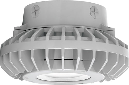 RAB HAZXLED26CF 26W Ceiling Mount LED Hazardous Location Fixture, 5100K (Cool), 2881 Lumen, 69 CRI, Clear Lens, No Guard,  DLC Listed, Natural Finish
