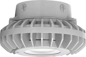 RAB HAZXLED26CF 26W Ceiling Mount LED Hazardous Location Fixture, 5100K (Cool), 2881 Lumen, 69 CRI, Clear Lens, No Guard,  DLC Listed, Natural Finish