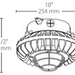 RAB HAZXLED42FF-G 42W Ceiling Mount LED Hazardous Location Fixture, 5100K (Cool), 2986 Lumen, 69 CRI, Frosted Lens, Wire Guard,  DLC Listed, Natural Finish
