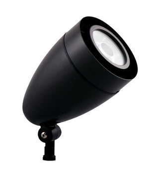 RAB HSLED13YB/D10 13W LED Spotlight, 3000K (Warm), No Photocell, 1089 Lumens, 81 CRI, 120-277V, Not DLC Listed, Black Finish