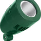 RAB HSLED18YVG 18W LED Bullet Spotlight, 3000K (Warm), No Photocell, 1560 Lumens, 82 CRI, 120-277V, 3H x 3V Beam Distribution, Standard Operation, DLC Listed, Verde Green Finish