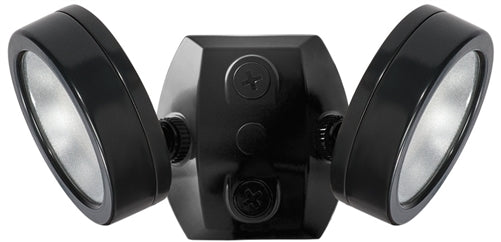 RAB LES2X13B 2x13W LESLIE LED Economy Bullet Flood Light, 5000K (Cool), 2338 Lumens, 83 CRI, 120V, 6H x 6V Beam Distribution, Black Finish