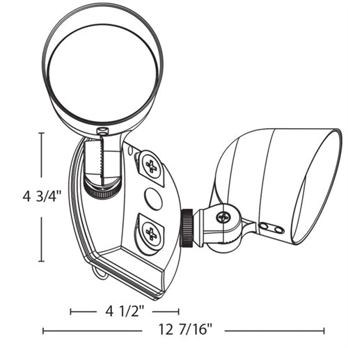 RAB LF17X2W/SMS 16/10/8/5/3W Field-Adjustable LED Floodlight, 2700/3000/3500/4000/5000K, 82-86 CRI, White