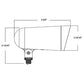 RAB LF34L 33W Field-Adjustable Floodlight LED, CCT Selectable 2700/3000/3500/4000/5000K, Knuckle Arm Mount, Bronze Finish