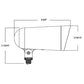 RAB LF34LB 33W Field-Adjustable Floodlight LED, CCT Selectable 2700/3000/3500/4000/5000K, Knuckle Arm Mount, Black Finish